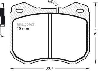 Magneti Marelli 363700204099 - Jarrupala, levyjarru inparts.fi