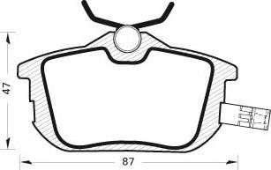 Magneti Marelli PF0336 - Jarrupala, levyjarru inparts.fi