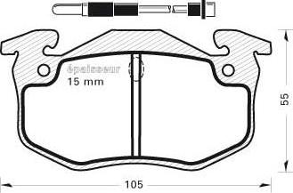 HELLA T9053 - Jarrupala, levyjarru inparts.fi