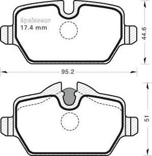 Magneti Marelli 363702161428 - Jarrupala, levyjarru inparts.fi