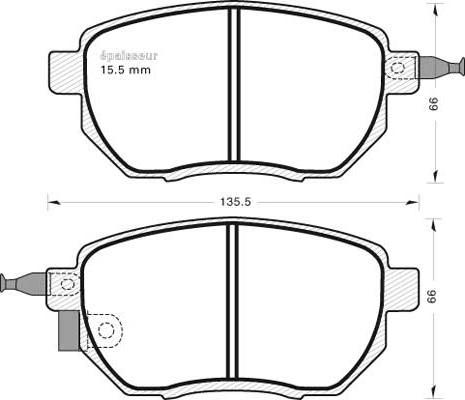 Magneti Marelli 363916060973 - Jarrupala, levyjarru inparts.fi