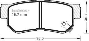 Magneti Marelli J3610507 - Jarrupala, levyjarru inparts.fi