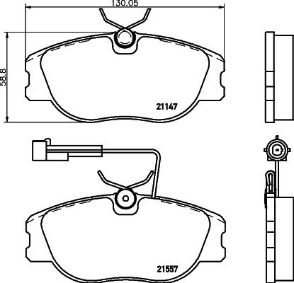 Magneti Marelli 363700205058 - Jarrupala, levyjarru inparts.fi