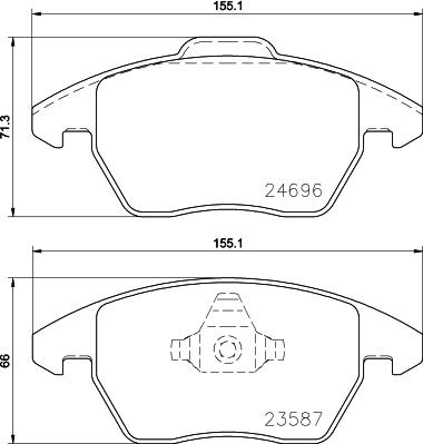 Valeo GDB1605 - Jarrupala, levyjarru inparts.fi