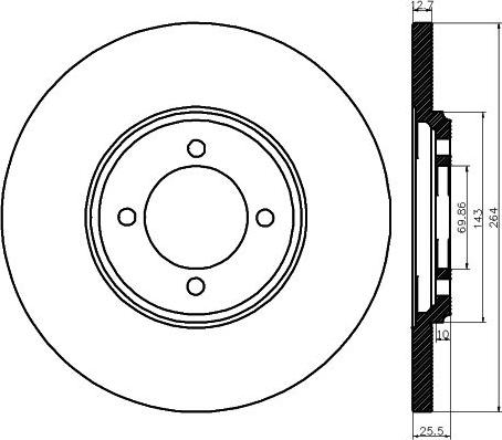 Delphi BG2084C - Jarrulevy inparts.fi