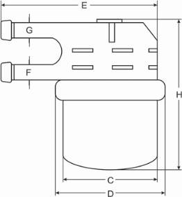 Mitsubishi MB 433774 - Polttoainesuodatin inparts.fi