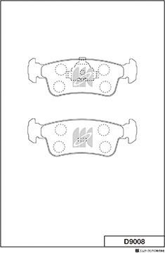 MK Kashiyama D9008 - Jarrupala, levyjarru inparts.fi