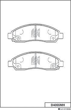 MK Kashiyama D4055MH - Jarrupala, levyjarru inparts.fi