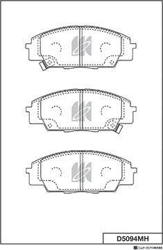 MK Kashiyama D5094MH - Jarrupala, levyjarru inparts.fi