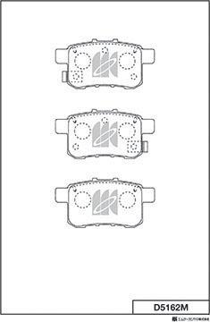 MK Kashiyama D5162M - Jarrupala, levyjarru inparts.fi