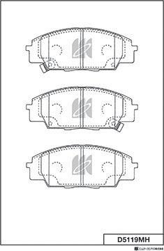 MK Kashiyama D5119MH - Jarrupala, levyjarru inparts.fi