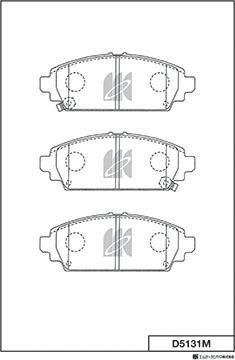 MK Kashiyama D5131M - Jarrupala, levyjarru inparts.fi