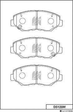 MK Kashiyama D5128M - Jarrupala, levyjarru inparts.fi