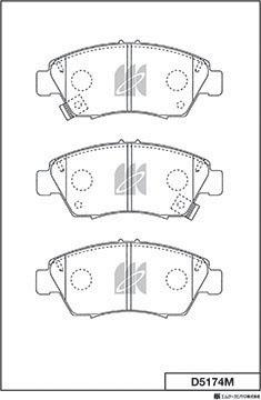 MK Kashiyama D5174M - Jarrupala, levyjarru inparts.fi