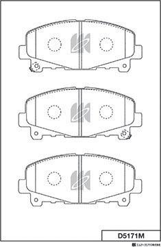 MK Kashiyama D5171M - Jarrupala, levyjarru inparts.fi