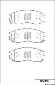 MK Kashiyama D6043M - Jarrupala, levyjarru inparts.fi