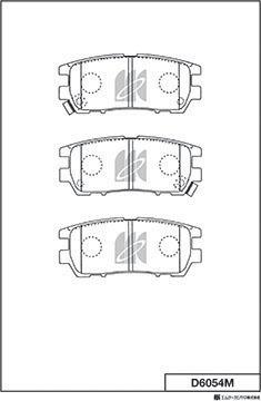 MK Kashiyama D6054M - Jarrupala, levyjarru inparts.fi