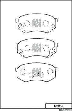 MK Kashiyama D6062 - Jarrupala, levyjarru inparts.fi