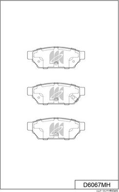 MK Kashiyama D6067MH - Jarrupala, levyjarru inparts.fi