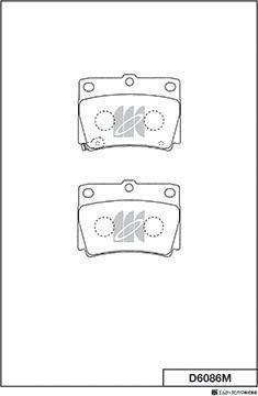 MK Kashiyama D6086M - Jarrupala, levyjarru inparts.fi