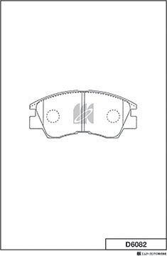 MK Kashiyama D6082 - Jarrupala, levyjarru inparts.fi