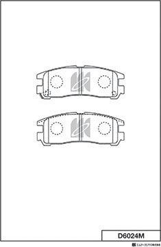 MK Kashiyama D6024M - Jarrupala, levyjarru inparts.fi