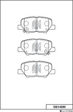 MK Kashiyama D6146M - Jarrupala, levyjarru inparts.fi