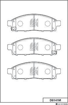 MK Kashiyama D6141M - Jarrupala, levyjarru inparts.fi