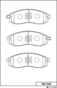 MK Kashiyama D6110M - Jarrupala, levyjarru inparts.fi