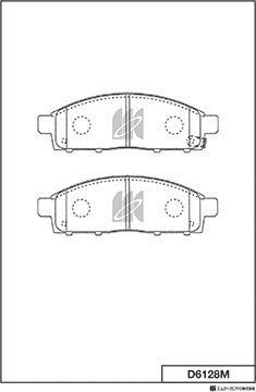 MK Kashiyama D6128M - Jarrupala, levyjarru inparts.fi