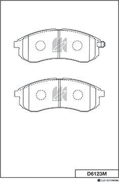 MK Kashiyama D6123M - Jarrupala, levyjarru inparts.fi