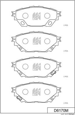 MK Kashiyama D6170M - Jarrupala, levyjarru inparts.fi