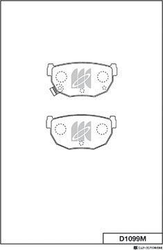 MK Kashiyama D1099M - Jarrupala, levyjarru inparts.fi