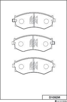 MK Kashiyama D1092M - Jarrupala, levyjarru inparts.fi