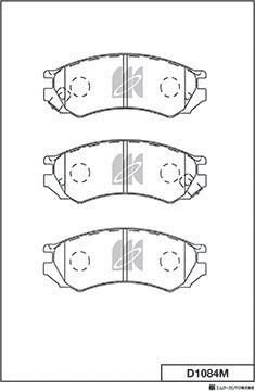 MK Kashiyama D1084M - Jarrupala, levyjarru inparts.fi