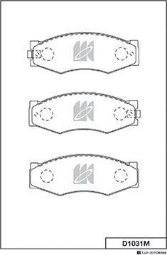 MK Kashiyama D1031M - Jarrupala, levyjarru inparts.fi