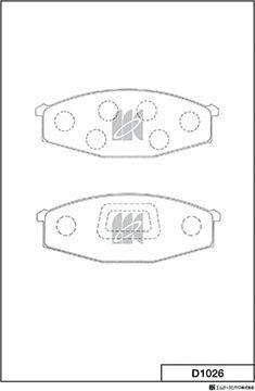 MK Kashiyama D1026 - Jarrupala, levyjarru inparts.fi