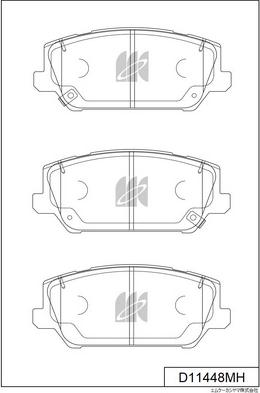 MK Kashiyama D11448MH - Jarrupala, levyjarru inparts.fi