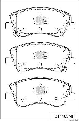 MK Kashiyama D11403MH - Jarrupala, levyjarru inparts.fi