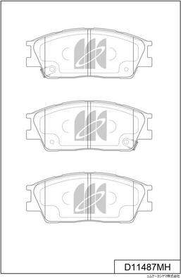 MK Kashiyama D11487MH - Jarrupala, levyjarru inparts.fi