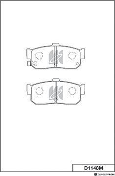 MK Kashiyama D1148M - Jarrupala, levyjarru inparts.fi