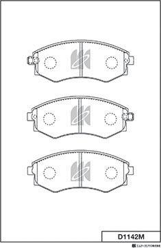 MK Kashiyama D1142M - Jarrupala, levyjarru inparts.fi