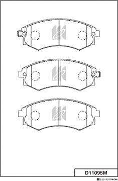 MK Kashiyama D11095M - Jarrupala, levyjarru inparts.fi