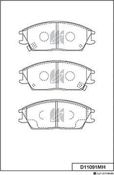 MK Kashiyama D11091MH - Jarrupala, levyjarru inparts.fi