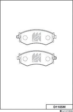 MK Kashiyama D1105M - Jarrupala, levyjarru inparts.fi