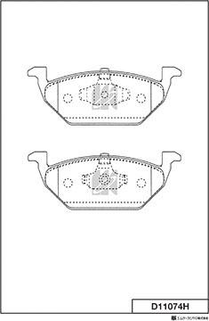 MK Kashiyama D11074H - Jarrupala, levyjarru inparts.fi