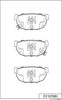 MK Kashiyama D1107MH - Jarrupala, levyjarru inparts.fi