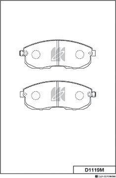 MK Kashiyama D1119M - Jarrupala, levyjarru inparts.fi