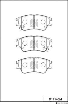 MK Kashiyama D11145M - Jarrupala, levyjarru inparts.fi