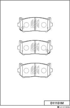 MK Kashiyama D11151M - Jarrupala, levyjarru inparts.fi